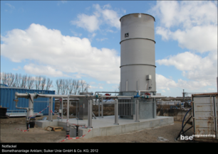 Notfackel Biomethananlage Anklam Suiker Unie GmbH & Co. KG